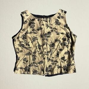 Vintage floral tank top Christy Lyn 80s 90s whimsigoth